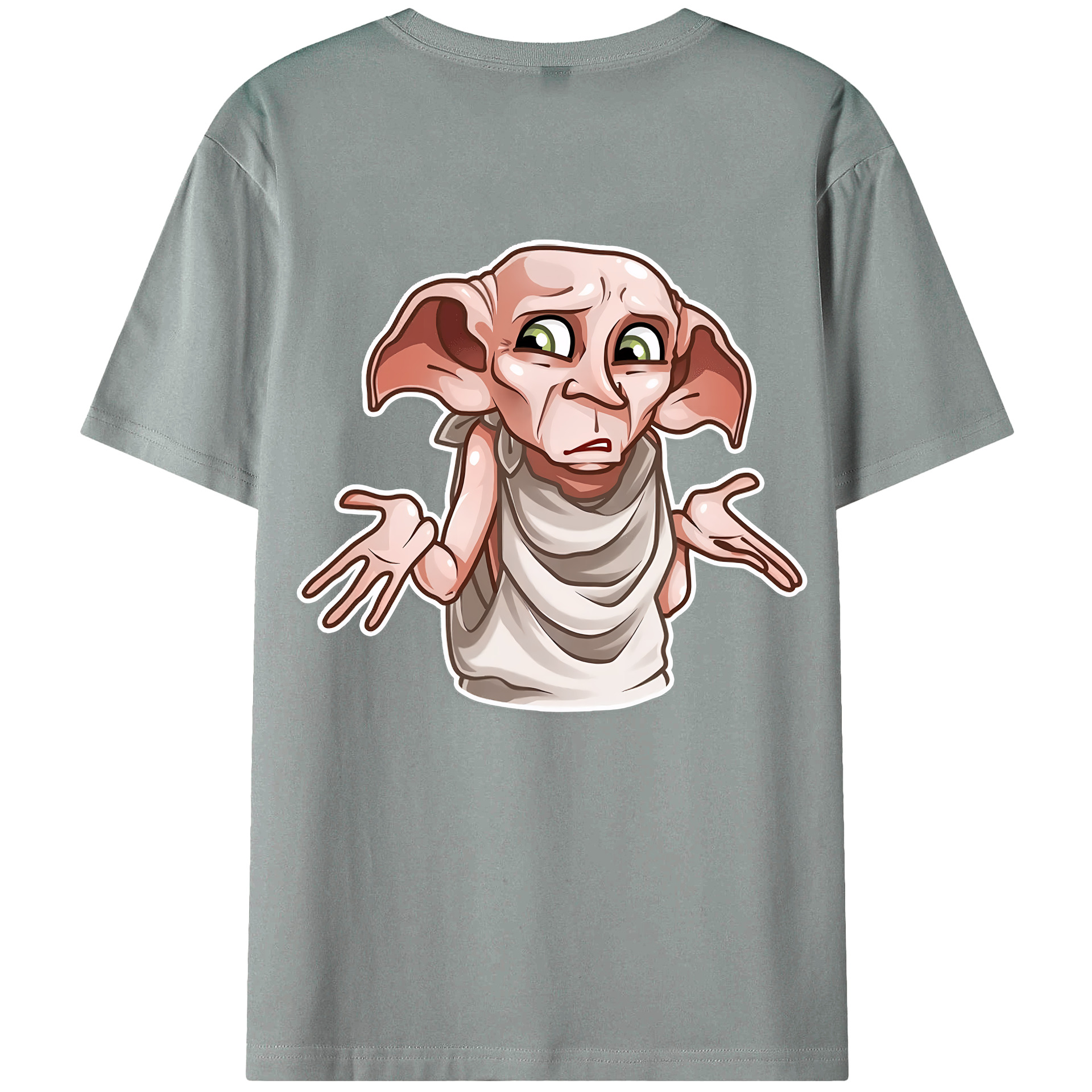 （画像用） Harry Potter ハリー・ポッターシリーズ 綿100％ メンズ半袖Tシャツ（バックプリント） 通気性